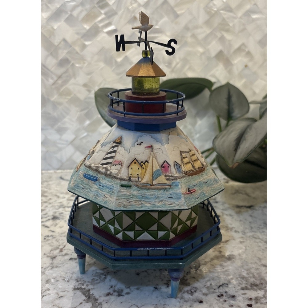 Vintage JIM SHORE Shorelights 2003 SPIRIT OF THE SEA Coastal Lighthouse Figurine